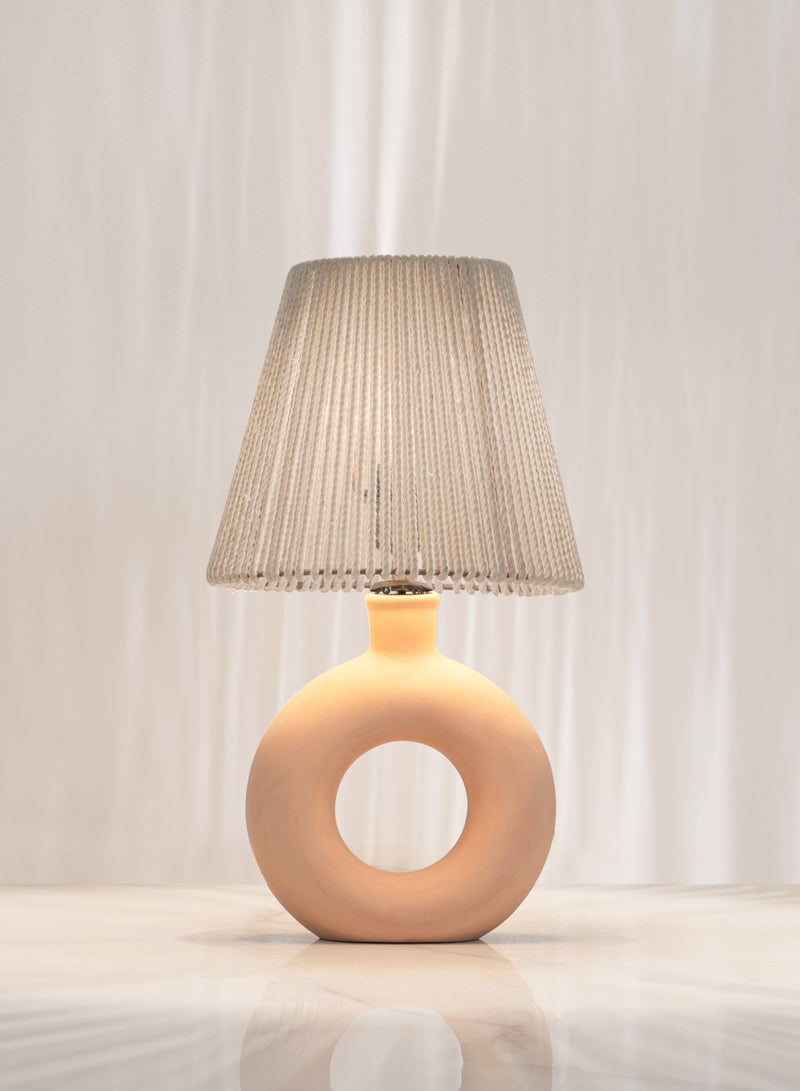 كلوك اباجورة سيامبلا زهري - ابيض - Image 1