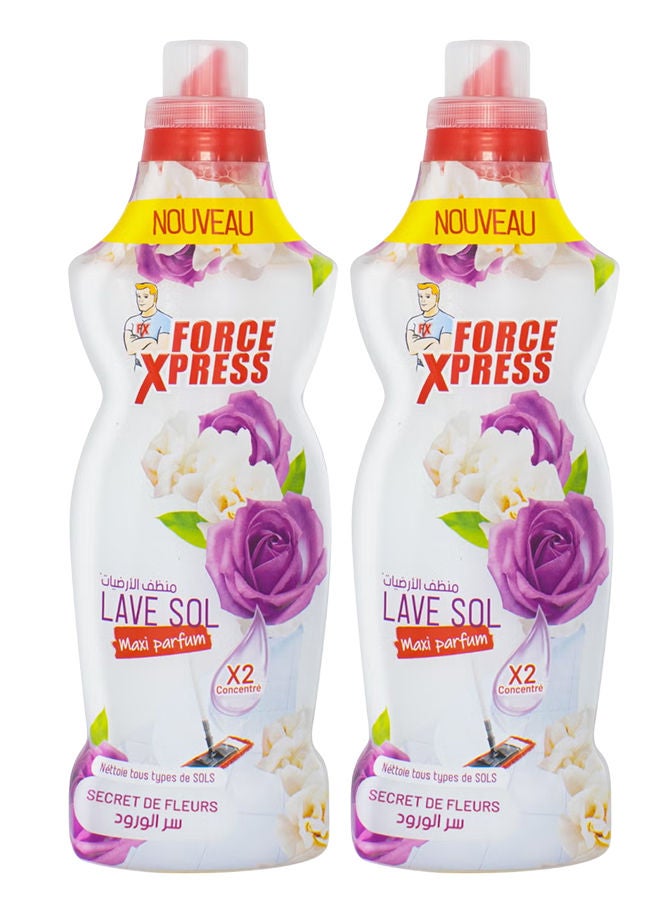 منظف ​​الأرضيات فورس إكسبريس فلاور سيكريت 2 × 1 لتر