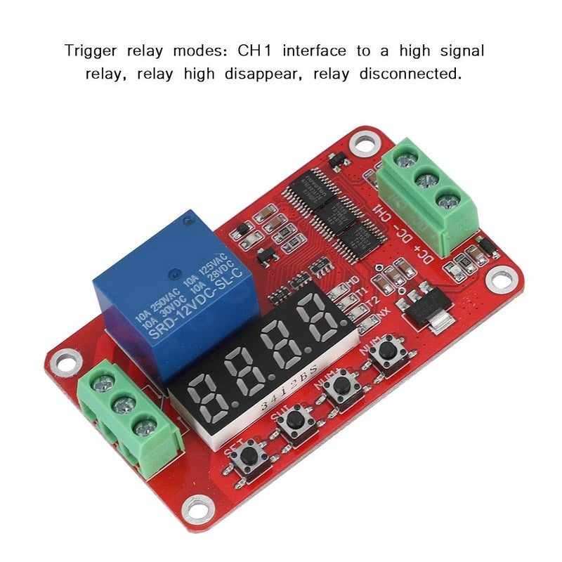 klarako Infinite Loop Relay Module for FRM01, Multifunction Infinite Loop Timing Self Lock Relay Cycle Timer Module Automation Delay FRM01 - Image 3