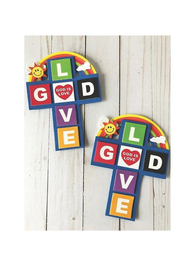 Fun Express God is Love Cross Magnet Craft Kit - Crafts for Kids and Fun Home Activities - VBS Vacation Bible School Supplies/Decor - Image 3