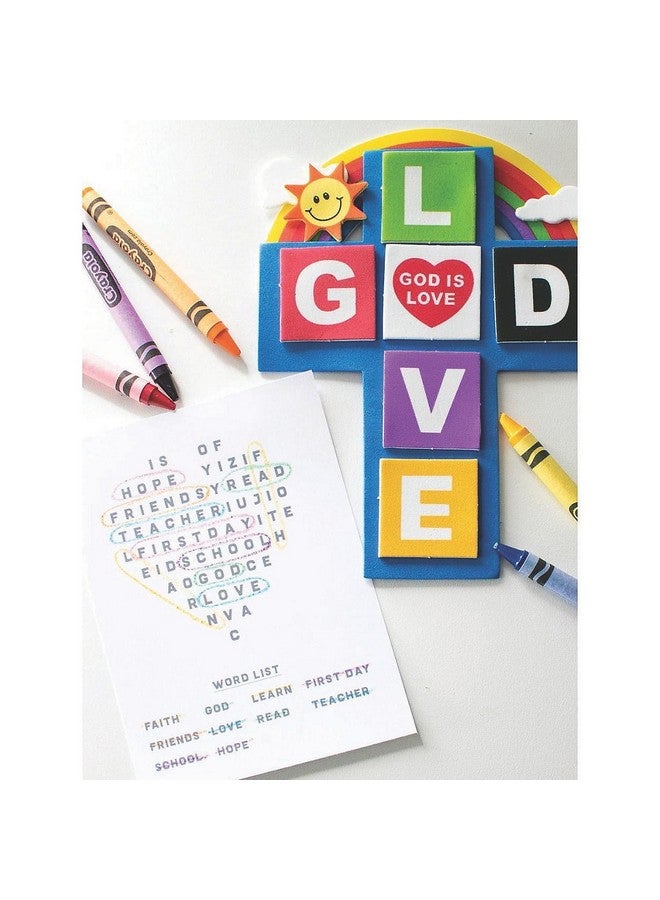 Fun Express God is Love Cross Magnet Craft Kit - Crafts for Kids and Fun Home Activities - VBS Vacation Bible School Supplies/Decor - Image 4