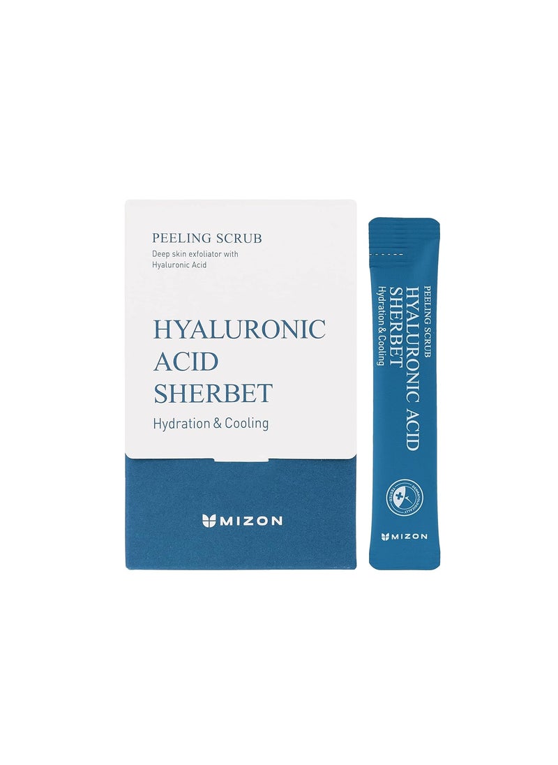 MIZON - MIZON Peeling Scrubs with Hyaluronic Acid Baking Powder and Menthol Gentle exfoliation Moisture Korean Facial Scrub 40 pouches7oz - Image 1
