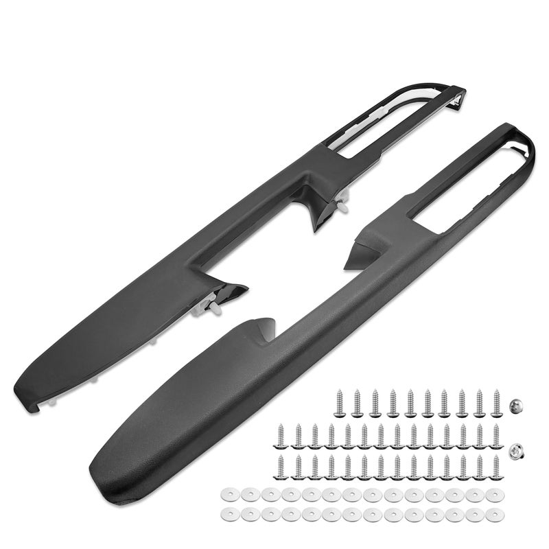 KAIRAY 80994 Driver Passenger Side Front Armrest Door Panel Compatible with Chevy Silverado Avalanche Suburban GMC Sierra 20102014 Door Release Handle Above Armrest 27 in Black GM 84127280