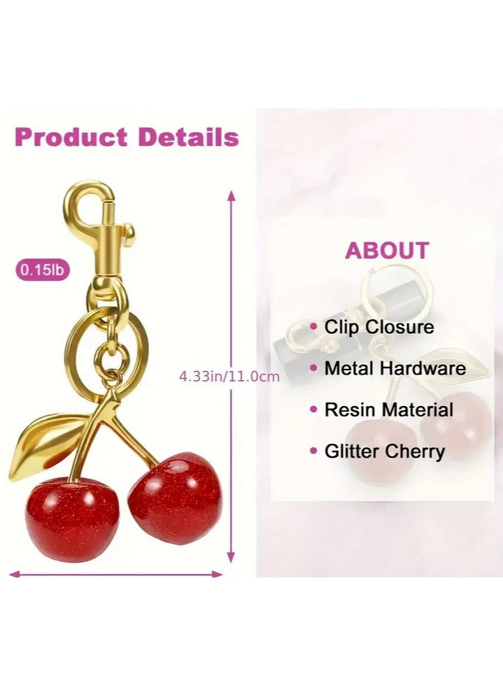 An elegant, fruity cherry-shaped medallion with a sophisticated and distinctive design — perfect for everyday decoration and a modern touch to travel and outdoor accessories! - Image 5