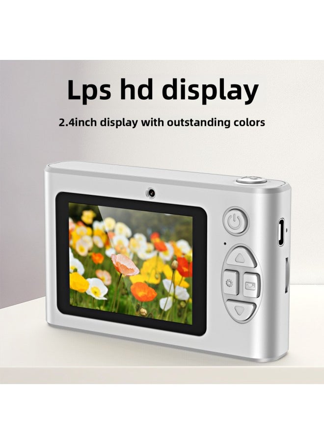 Generic [drop Shipping] Student Digital Camera CCD Selfie Campus High-definition Portable Entry-level Small Kidsren's Camera-Body Color:Trendy Black [color Box Packaging + Hand Strap + Data Cable + Manual]  - Image 3