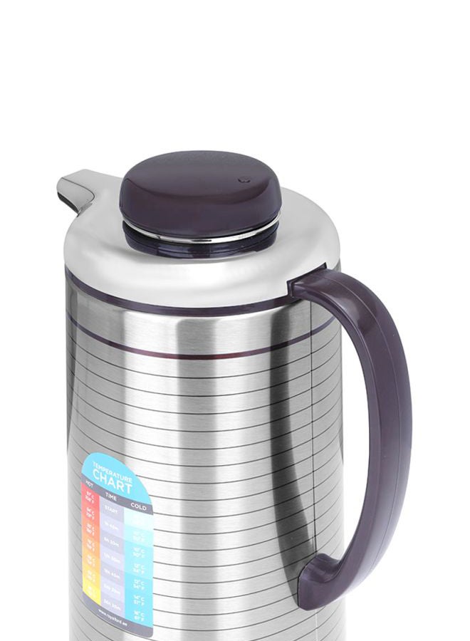 Royalford Vacuum Flask Silver/Black 1.6Liters - Image 5
