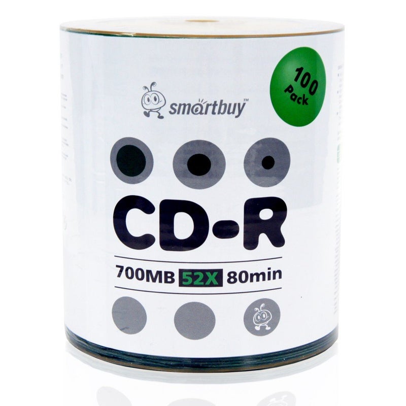 Smartbuy 100-disc 700mb/80min 52x CD-R Logo Top Blank Data Recordable Media Disc - Image 2