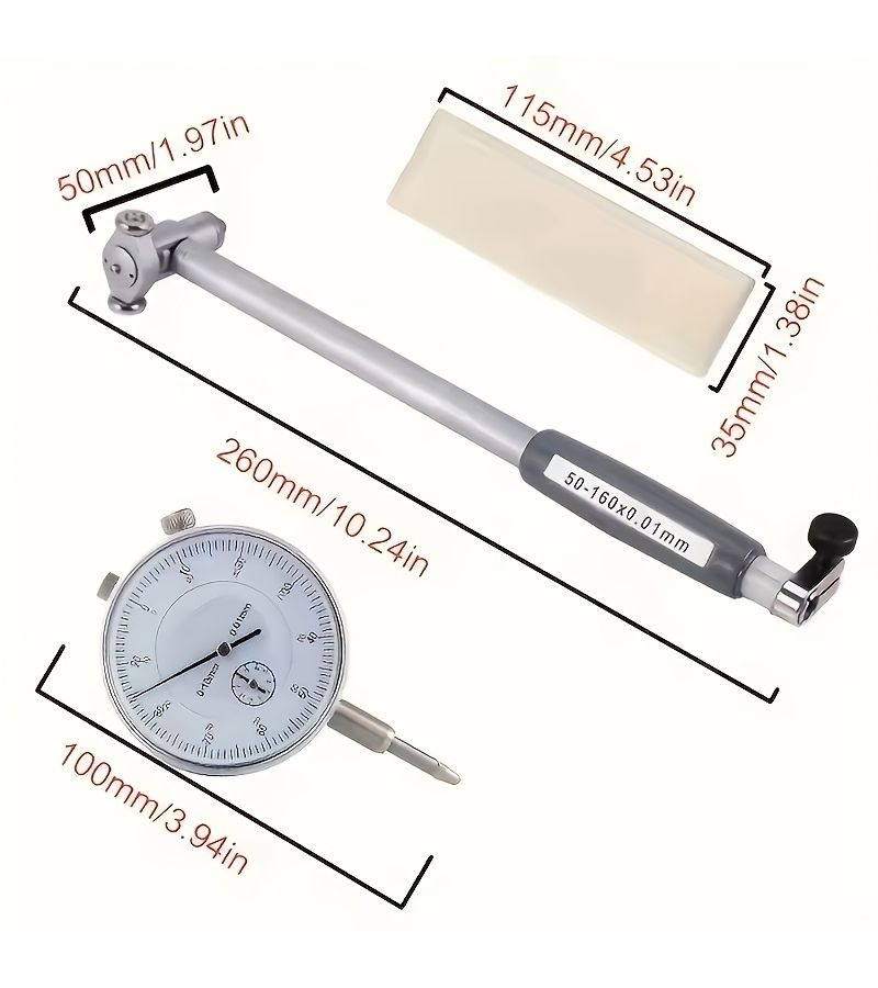 Internal Diameter Gauge 50 to 160mm Measuring Instrument - Image 2