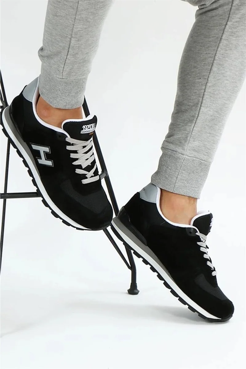 هامر جاك Peru Black Gray Men's Sneaker Sports Shoes 19250 V1