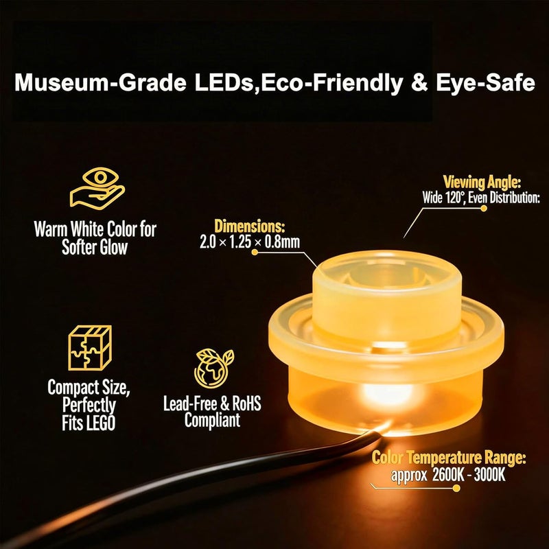 Vaodest LED Lighting Kit for FIFA World Cup Trophy 43020 - Creative Decoration Lights Compatible with Lego Sets - Image 3