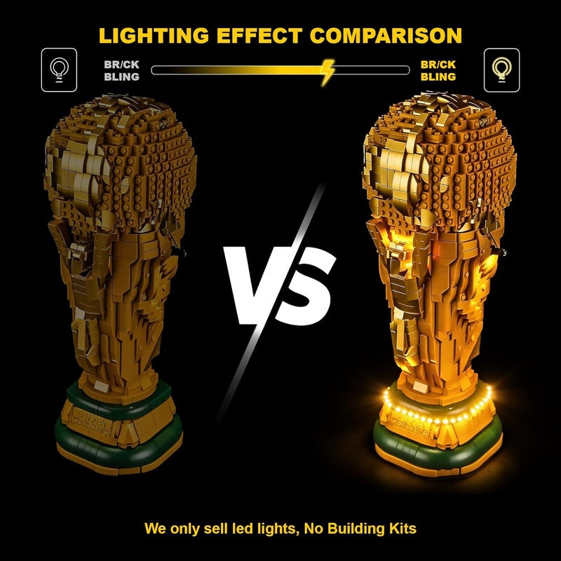 Vaodest LED Lighting Kit for FIFA World Cup Trophy 43020 - Creative Decoration Lights Compatible with Lego Sets - Image 4
