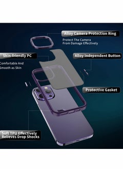 SYOSI Compatible with iPhone 14 Pro Max 6.7" Case Design, Military Grade Drop Protection, Skin-Friendly PC Back, Premium Camera Protection Ring, Scratch and Fingerprint Resistant (Dark Purple)  - Image 4