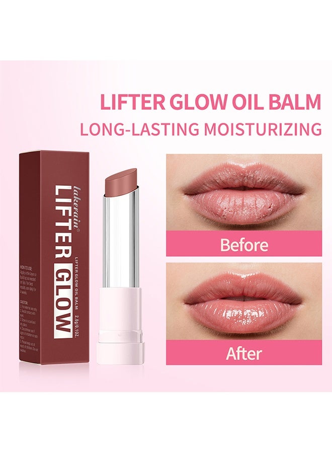 lakerain Lifter Glow, Lifter Glow Oil Balm, Lifter Glaze Oil Balm with Hyaluronic Acid and Hydrating Oil Blend, Lip Balm with 24HRs of Smooth, Moisturizing Shine #9 LATTE CRUSH - Image 4