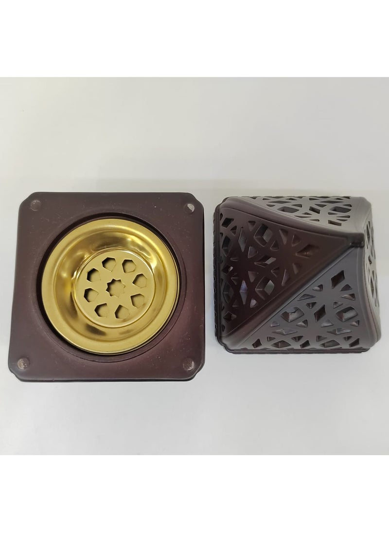 Generic - Charcoal Incense Burner, Bakhoor Burner Oud Frankincense Resin Incense Burner  for Yoga Spa and Aromatherapy Office & Home Decor Damanhoor - Image 1