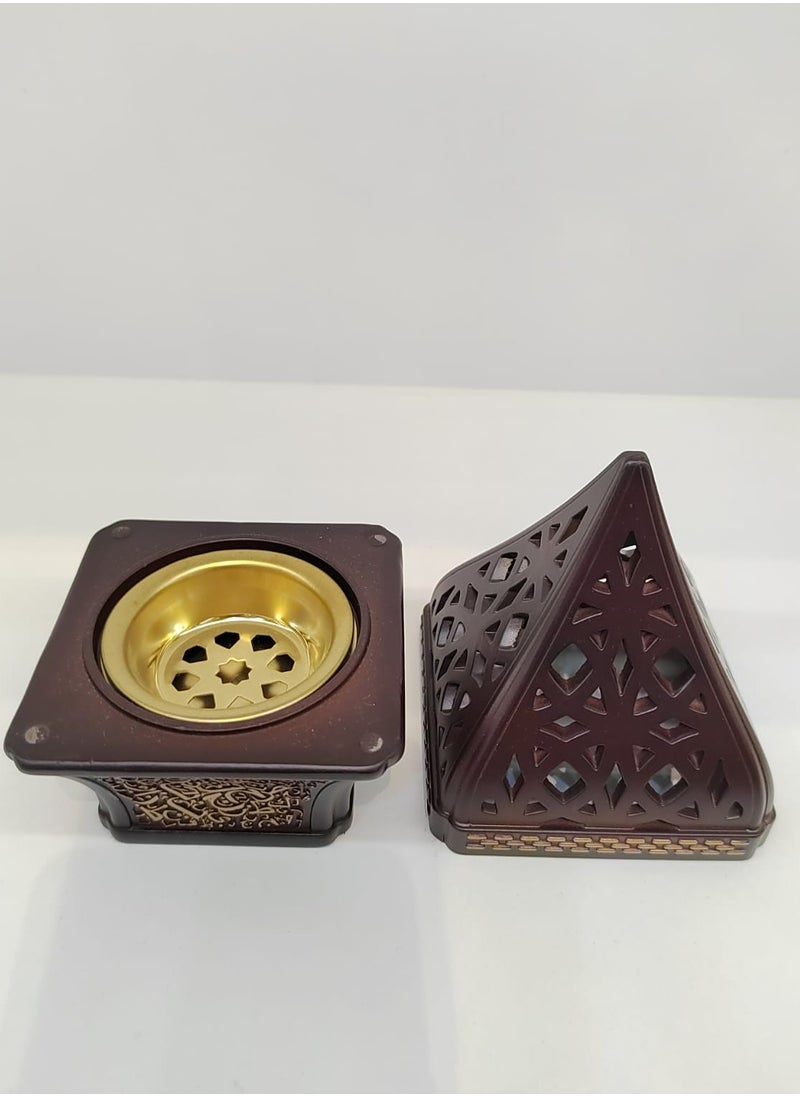 Generic - Charcoal Incense Burner, Bakhoor Burner Oud Frankincense Resin Incense Burner  for Yoga Spa and Aromatherapy Office & Home Decor Damanhoor - Image 1