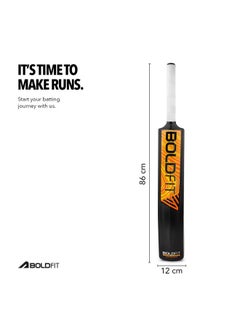 BOLDFIT Cricket Bat Full Size Plastic Bat Tennis Cricket Bat Turf Tennis Bat Lightweight Fiber Bat Hard Plastic Bat Tournament Plastic Cricket Bat Standard Size Cricket Bats For Adults Fiber Bat  - Image 2