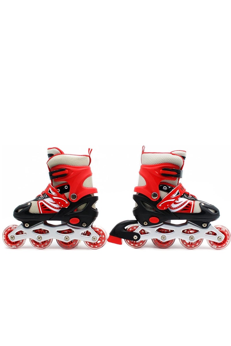 إيزي فيتشور زلاجات مضمنة قابلة للتعديل للأطفال مع عجلات وامضة - زلاجات مضمنة متوفرة بأربعة ألوان وثلاثة أحجام - Image 2