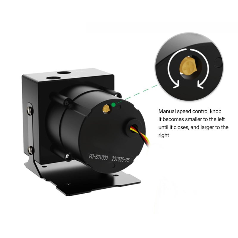 M18W Computer Water Cooling Pump High Flow 1200L H Adjustable Speed Pumping Heat Dissipation - Image 3