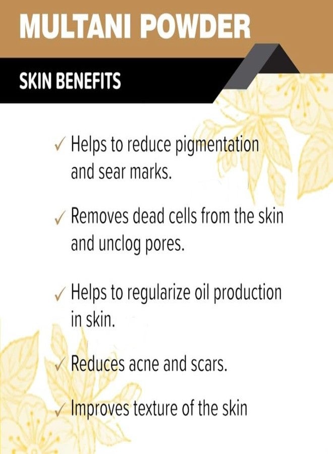 Arica || 100% Natural Multani Mitti & Ubtan powder for Exfoliating, Soothing, Nourishing, Smoothening Face, Skin and Hair Fuller's Earth - Image 3