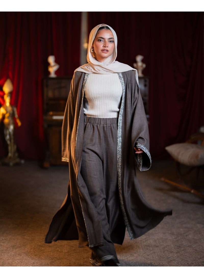 تاي شوب Tie Shop - Kaftan - Dark Taupe - Image 1