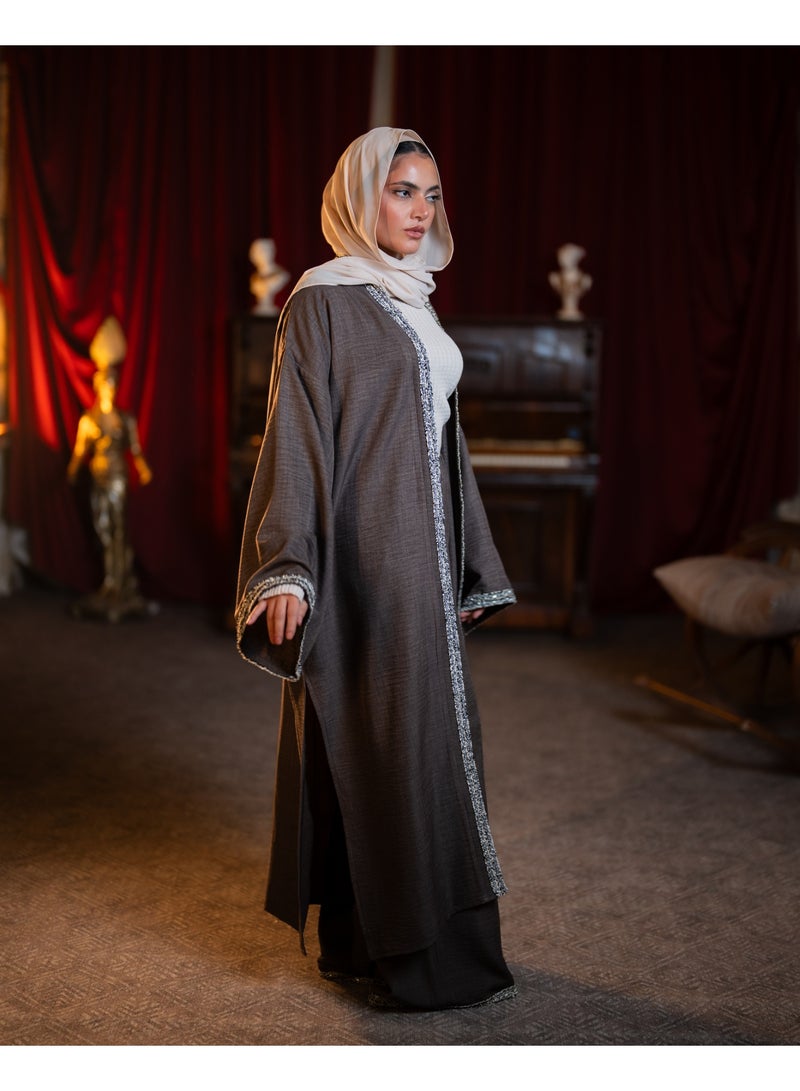 تاي شوب Tie Shop - Kaftan - Dark Taupe - Image 2