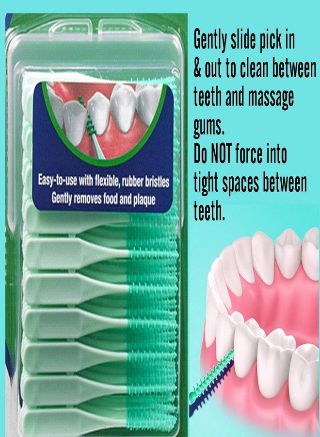 ALAZCO 160pcs Premium Soft Bristle EaseBetween Gentle Picks Flexible Rubber Bristles Safe On Braces Bridges Crowns Implants - Includes Convenient Travel Case - Image 5