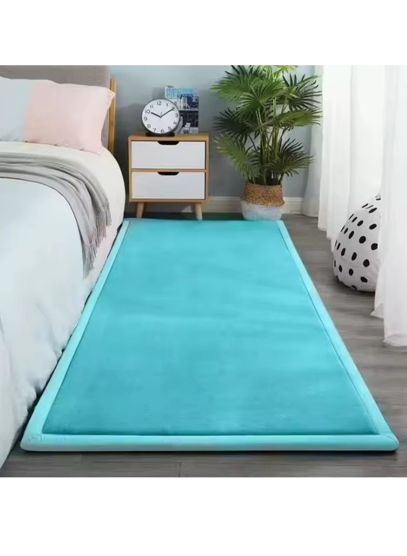 MONOGUE Large Soft Fluffy Area Rug 2cm Thick Coral Velvet Washable Carpet Anti Slip Mat Bedroom Living Room - Image 2