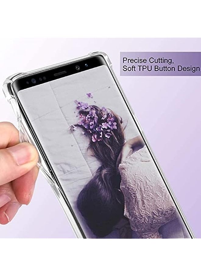 HuHa - Zege for Samsung Galaxy NOTE 9 clear silicone case soft TPU transparent clear anti scratch cover with reinforced shockproof bumper edge to edge corner protection for Samsung Galaxy NOTE 9 - Image 1
