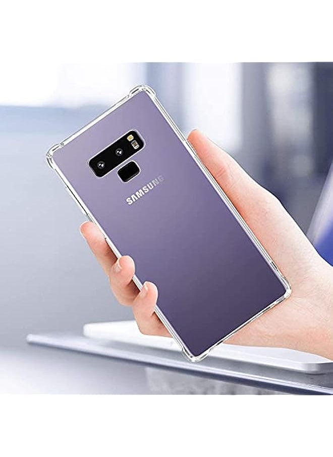 HuHa - Zege for Samsung Galaxy NOTE 9 clear silicone case soft TPU transparent clear anti scratch cover with reinforced shockproof bumper edge to edge corner protection for Samsung Galaxy NOTE 9 - Image 1