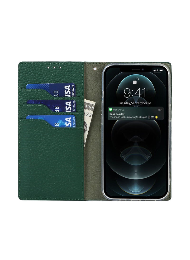 Suteni Flip Cover Card Slots Leather Phone Case for iPhone - Image 3