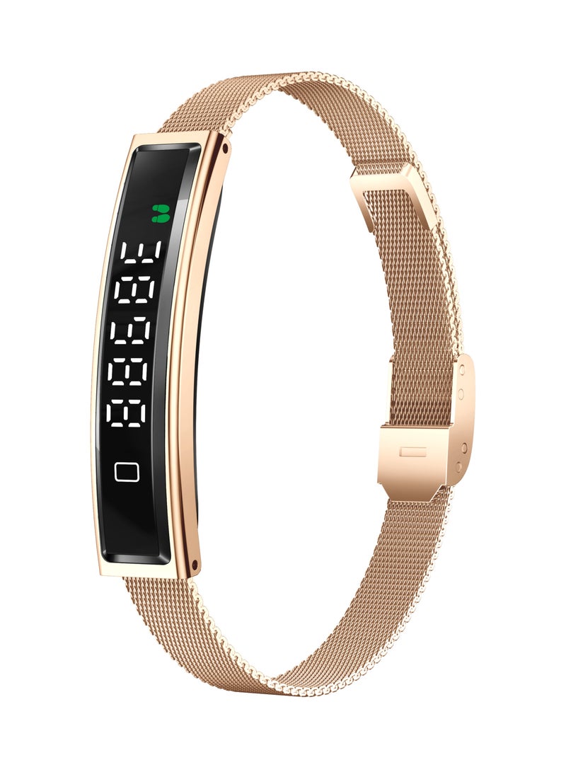 Walpck Smart Bracelet,Activity&Fitness Trackers,Touch Screen/Sleep Tracker/Heart Rate/Blood Oxygen,5ATM Waterproof,Multiple Sports Modes,Free App for iOS Android (Gold) - Image 1