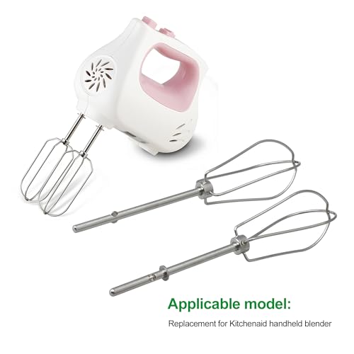 Walmine W10490648 Sliver Metal Hand Mixer Turbo Beaters Replacement for KHM Series, Replaces KHM2B, AP5644233, W10240913, PS4082859(Pack of 2) - Image 4