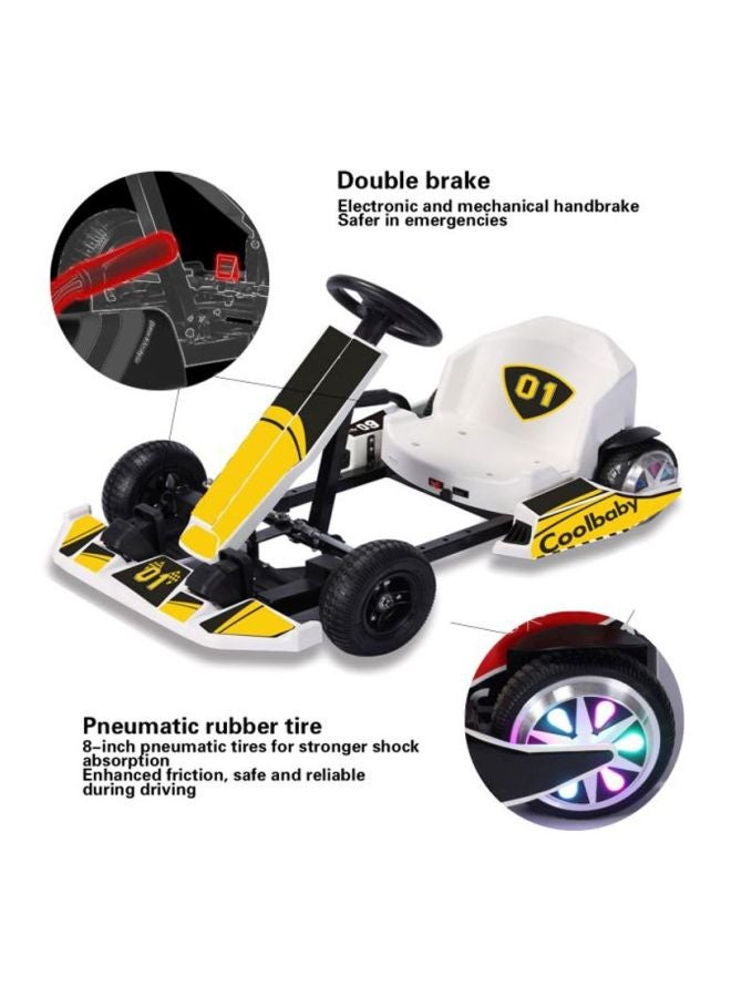 Cool Baby Go-Kart Electric Ride-On Car Yellow - Image 2