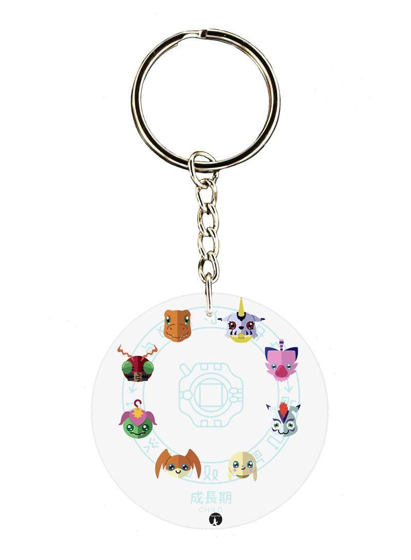 The Anime Digimon Printed Keychain