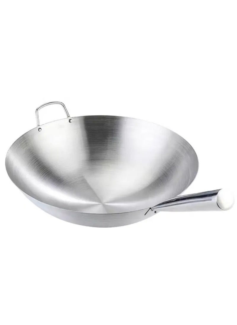 Stainless Steel Single Wok with Wood Grain & Stainless Steel Handle.28cm - pzsku/Z386485479368995A9949Z/45/_/1733748814/c08997f0-4949-479b-85d8-21314036f0b8