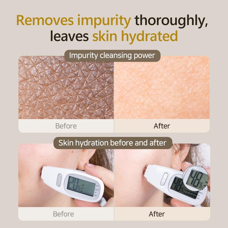 Fabyou Rice Mask Cleanser 6.76 fl oz - Glow-Boosting & Hydrating Face Wash with Jeju Rice & Natto Gum, Gentle Exfoliating Daily Foam Cleanser, Deep Pore Cleansing, Non-Irritating- Korean Skin Care - Image 5