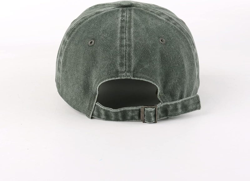 LANGZHEN Unisex Baseball Cap 100% Cotton Fits Men Women Washed Denim Adjustable Dad Hat - Image 3