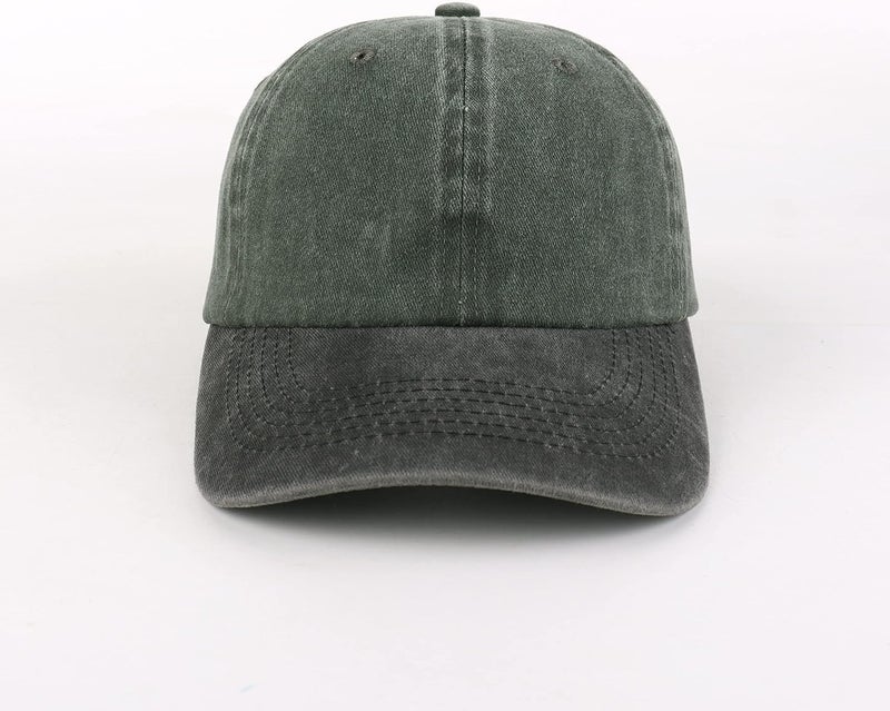 LANGZHEN Unisex Baseball Cap 100% Cotton Fits Men Women Washed Denim Adjustable Dad Hat - Image 2