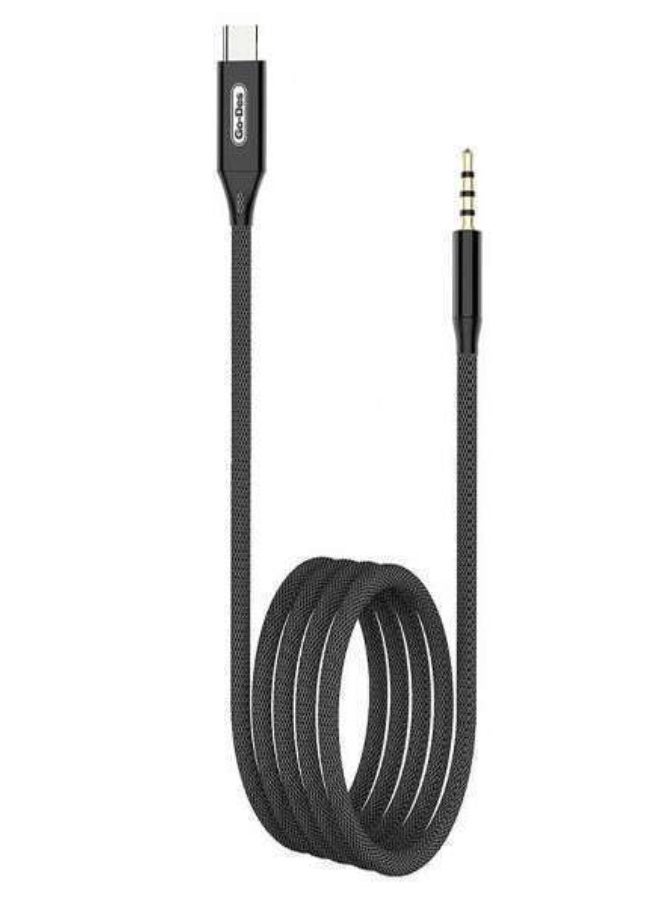 جو-ديز كابل Go-Des GAC-365 تايب C إلى AUX – محول من Type-C إلى 3.5 مم للسماعات والسيارة - Image 1