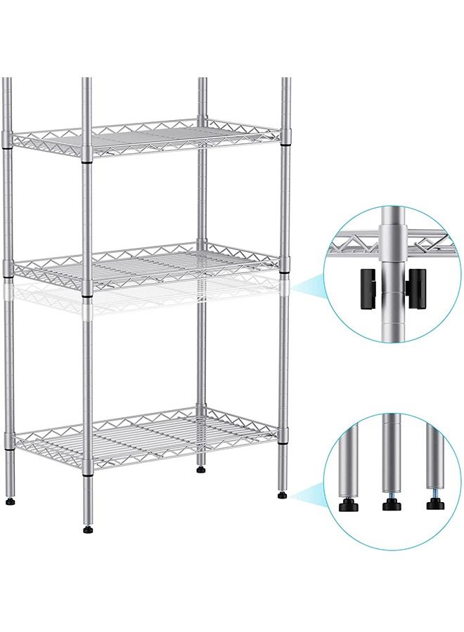 CityRiya-Long 5 Tier Storage Rack Wire Shelves And Storage Adjustable Storage Shelving For Kitchen - Image 5