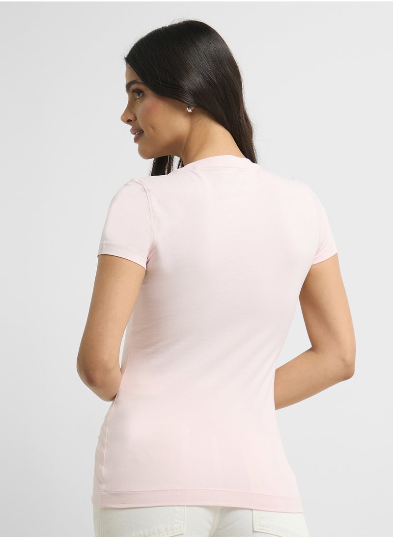 GUESS Glitter Degrade Logo T-Shirt  - Image 2
