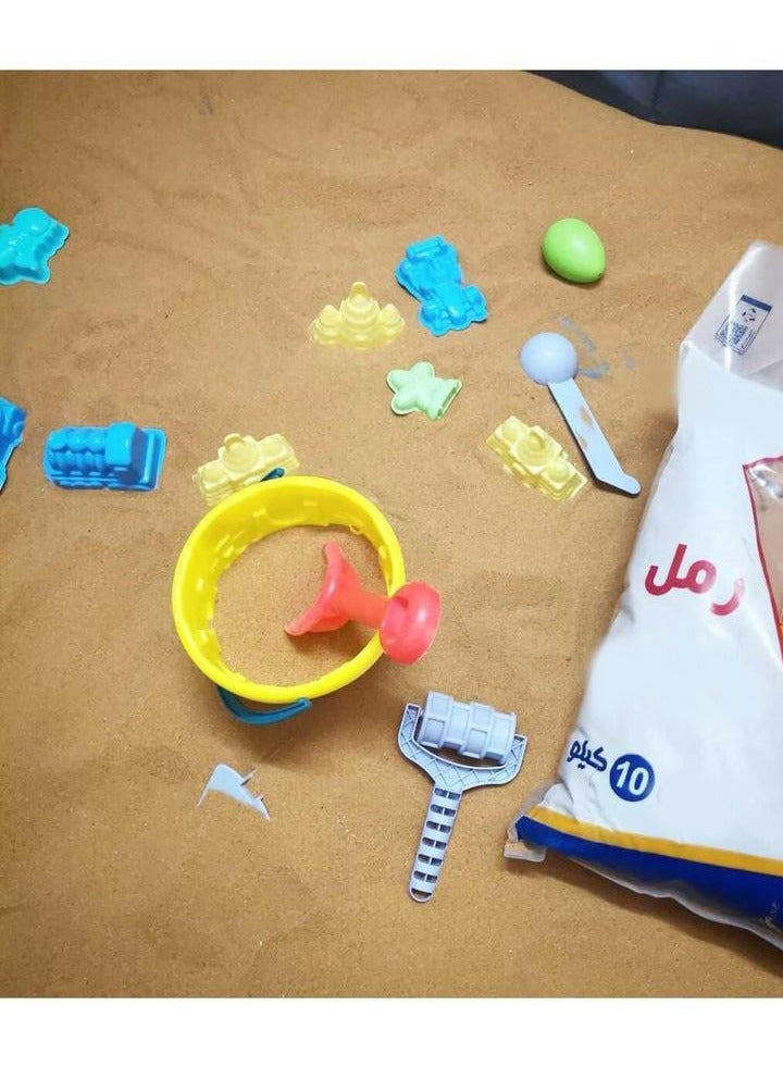 Natural Play Sand for Kids – 10KG Clean and Soft Sand for Castle Building, Sensory Activities, and Indoor/Outdoor Fun  - Image 3