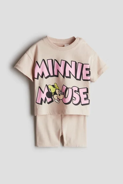 اتش اند ام طقم قطن مطبوع من قطعتين