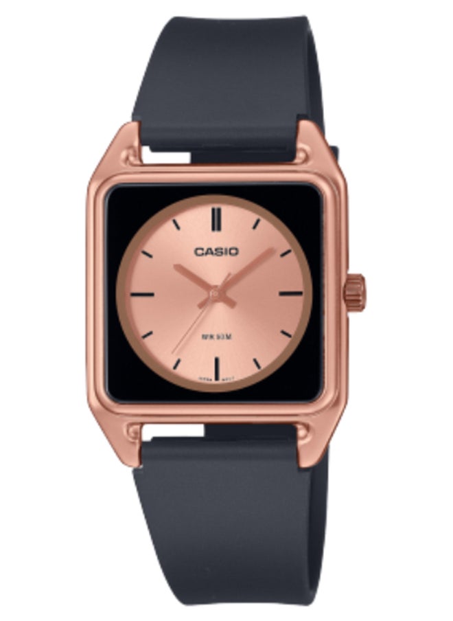 CASIO Analog Resin Band Square  Shape  Wrist Watch MTP-B170-5EVDF 