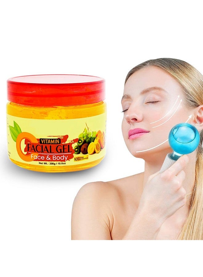 NutriPro Vitamin C Face Gel 300gm With Face Ice Roller, Deep Cleansing, Detoxifying, and Oil Control, Unveiling a Refreshed and Glowing Complexion, Suitable for All Skin Types - Image 1