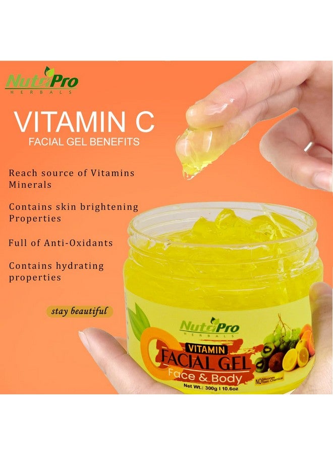 NutriPro Vitamin C Face Gel 300gm With Face Ice Roller, Deep Cleansing, Detoxifying, and Oil Control, Unveiling a Refreshed and Glowing Complexion, Suitable for All Skin Types - Image 2