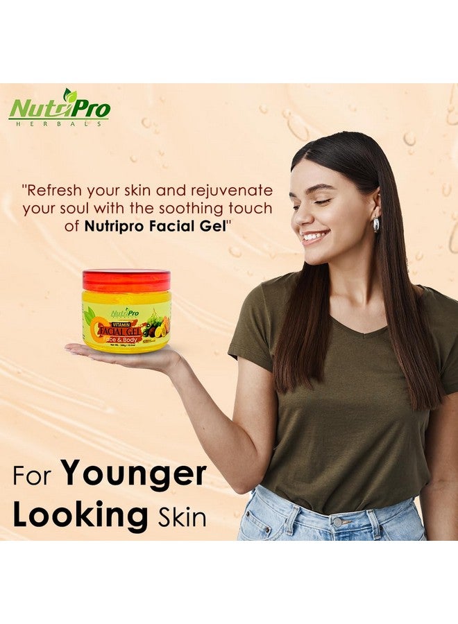NutriPro Vitamin C Face Gel 300gm With Face Ice Roller, Deep Cleansing, Detoxifying, and Oil Control, Unveiling a Refreshed and Glowing Complexion, Suitable for All Skin Types - Image 4