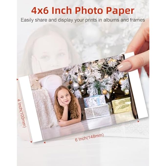 COMPATIBLE CANON SELPHY CP1300 INK AND PAPER, KP-108IN 4X6 INCH PHOTO PAPER GLOSSY FOR SELPHY CP1500 CP1300 CP1200 CP1000 CP910 CP900 PHOTO PRINTERS, 108 SHEETS PHOTO PAPER AND 3 COLOR INK CARTRIDGES - Image 3