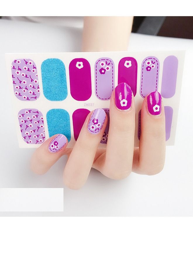 14-Pieces False Nails Sticker