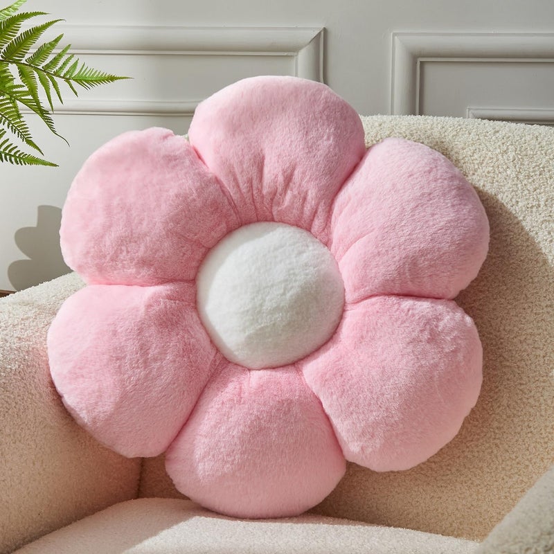 Vdoioe Pink Flower PillowFlower Shaped Throw Pillow 157In Daisy Pillow Cushion Cute Flower Seating Cushion Home Decorative Pillows for Sofa Couch Bed